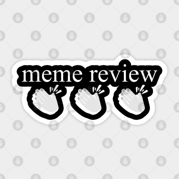 Meme Review Sticker by giovanniiiii